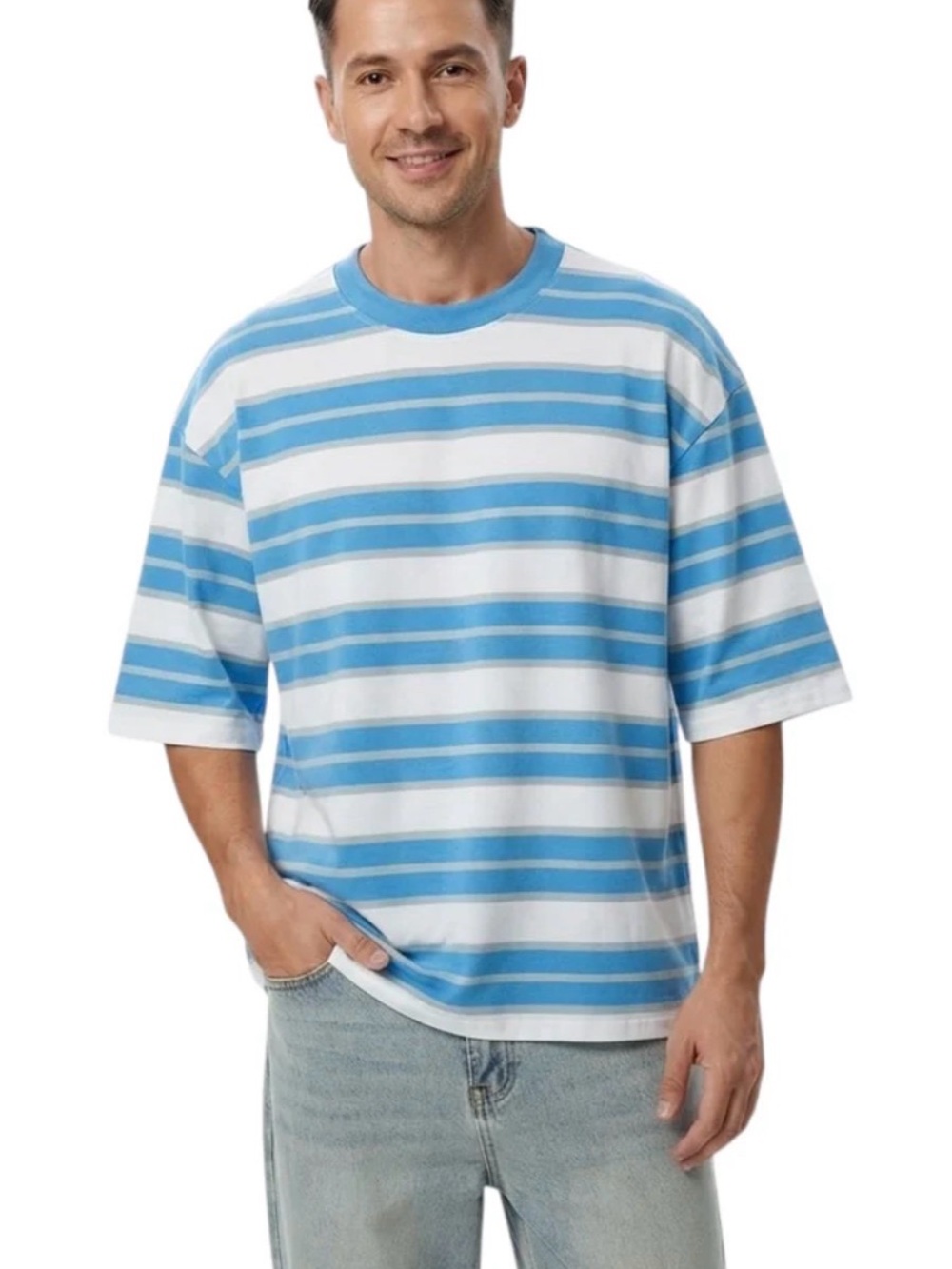 Mode of One Men's Relaxed-Fit Stripe T-Shirt